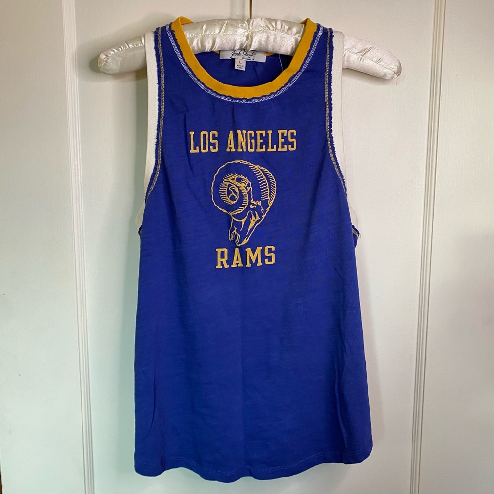 Los Angeles Rams Ringer Tank Top women’s large